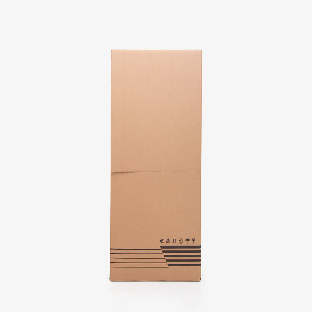 Scatola armadio  in cartone rigido con asta interna 120cm (h) x 50cm x 50cm