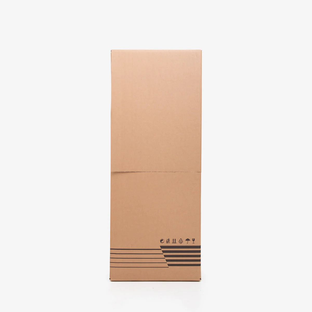Scatola armadio  in cartone rigido con asta interna 120cm (h) x 50cm x 50cm